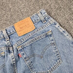 VTG Levi's 551 Jeans Womens 14 Light Wash Blue Relaxed Tapered High Rise 30x30